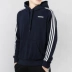 Adidas Adidas áo len nam 2019 mùa thu mới thể thao trùm đầu áo thun dài tay áo thun DU0498 - Thể thao lông cừu / jumper Thể thao lông cừu / jumper