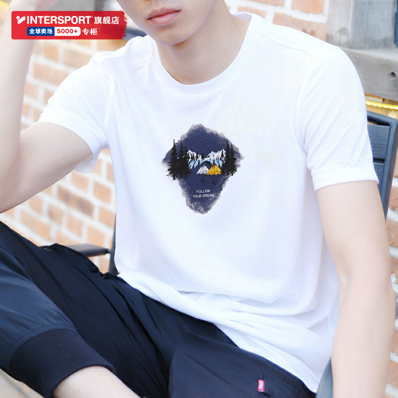 Toread Pathfinder short-sleeved men's 2021 autumn new white casual half-sleeved outdoor trend breathable T-shirt