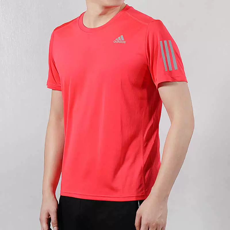 Adidas tay ngắn nam đào tạo thể thao từ bi thể thao áo sơ mi lỏng lẻo nửa tay chạy nhanh áo thun khô - Áo phông thể thao