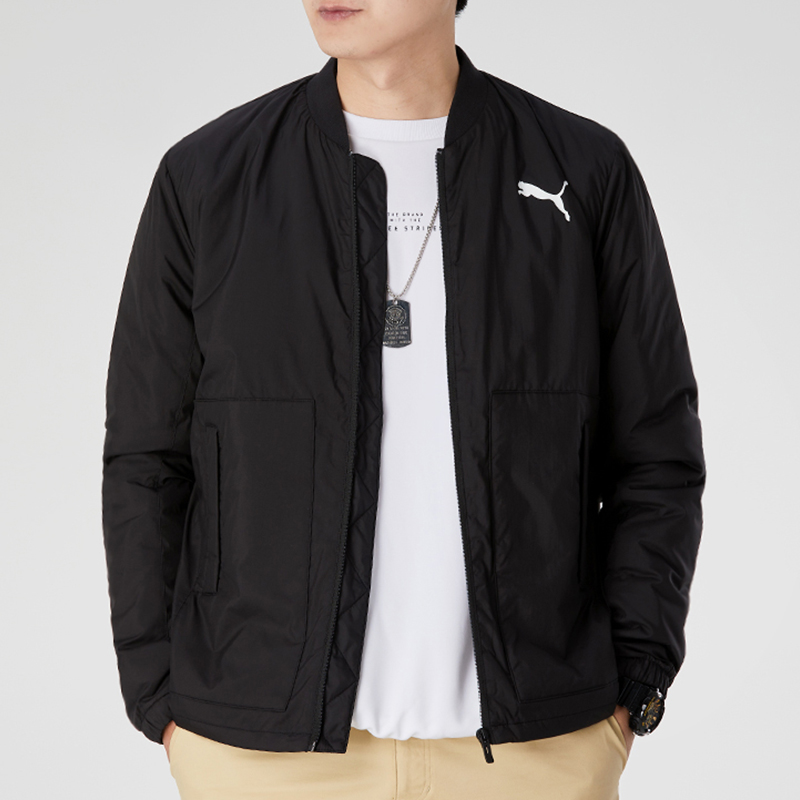 Puma Hummer men's 2021 winter new quilted jacket warm sportswear thin section cotton jacket casual men's clothing