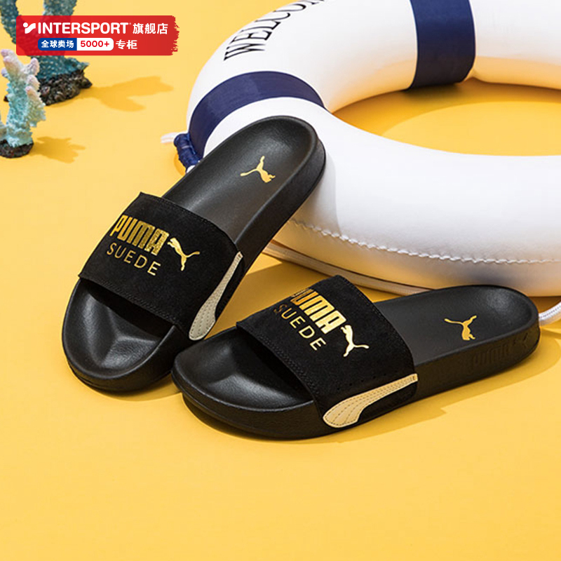 PUMA Puma gold Label slippers men's shoes spring new sports lovers shoes outside wearing cool tugs and women in tow beach shoes