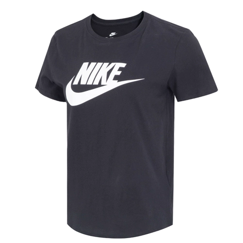 Nike, осенняя спортивная черная футболка, короткий рукав