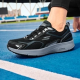 Skechers, мужские черные модные беговые кроссовки, повседневная обувь