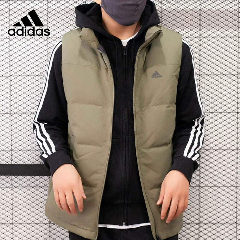 Áo khoác Adidas xuống áo vest nam 2020 mùa đông mới thể thao kan ấm vai dày ghi lê thủy triều EH4000 - Áo thể thao