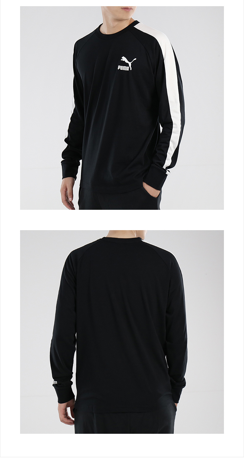 Áo len nam Puma Hummer 2019 Thu mới Quần thể thao nam cổ tròn tay dài T7 Áo thun - Thể thao lông cừu / jumper mẫu áo thu đông 2020