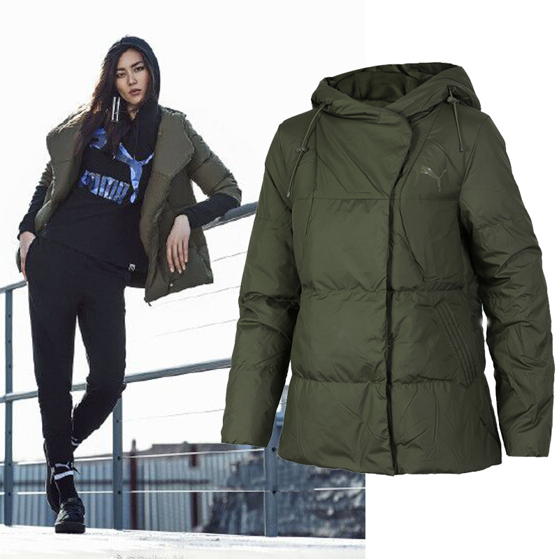 PUMA ngựa xuống áo nữ 2018 mùa đông mới đoạn ngắn nữ ấm áp mặc giản dị áo khoác thể thao —