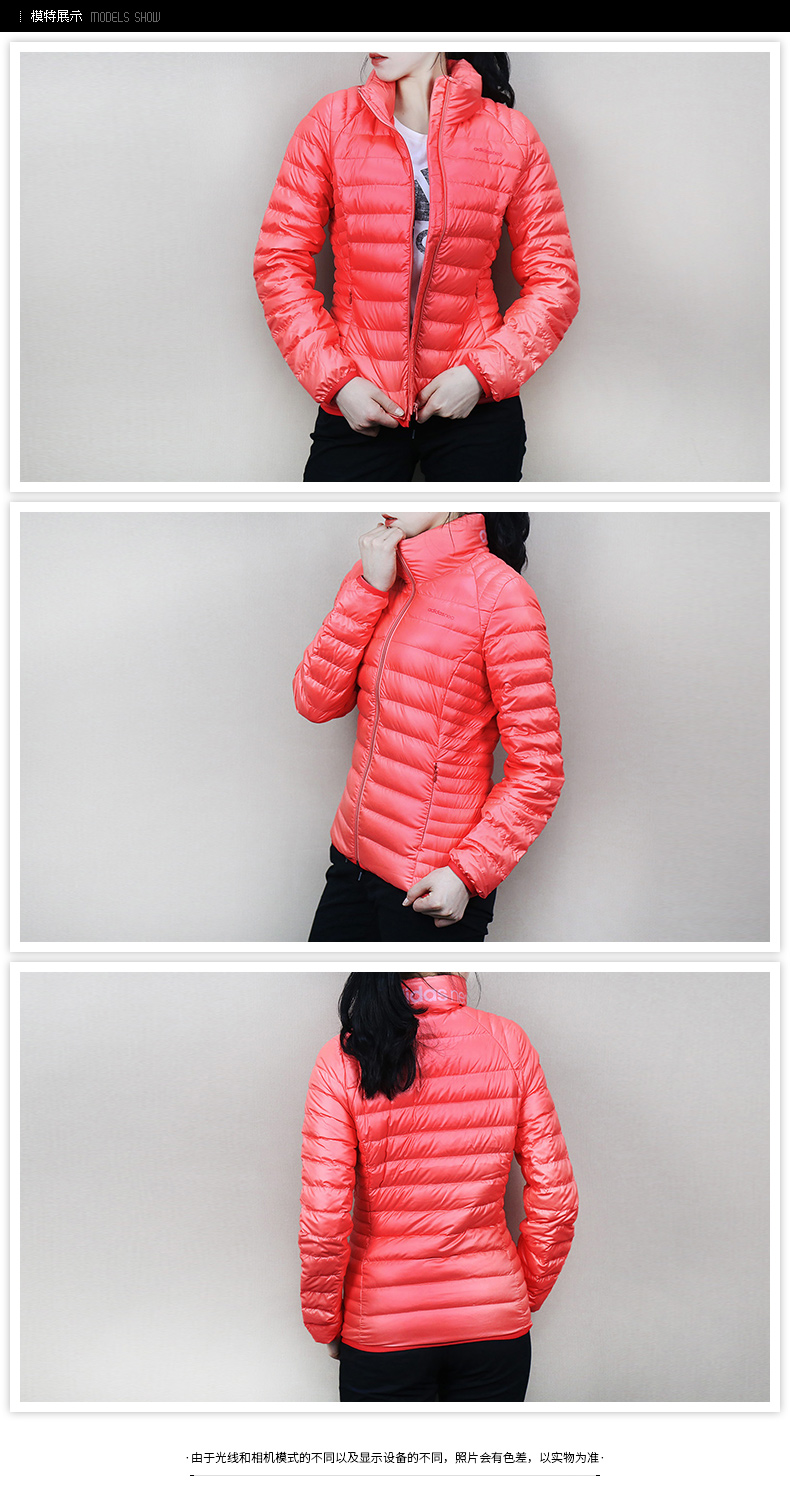 Pre-Adidas down jacket áo khoác nữ 2018 mùa thu đông mới diện trang phục thể thao ấm áp và chống gió nhẹ —