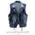 Denim áo giáp phụ nữ 2020 mùa xuân và mùa thu ngắn Hàn Quốc phiên bản của lỗ phá jacket đầu máy lỏng lẻo-vai tay phù hợp với cổ áo jacket 