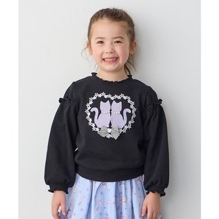 any FAM KIDS童话设计猫剪影夹棉卫衣女童ONWARD