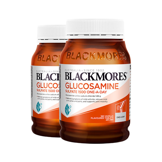 BLACKMORES Australian Jiabao Vitamin Bone Strength Glucosamine Sulfate 180 Capsules * 2 Glucosamine Joint Spirit Bone Strength