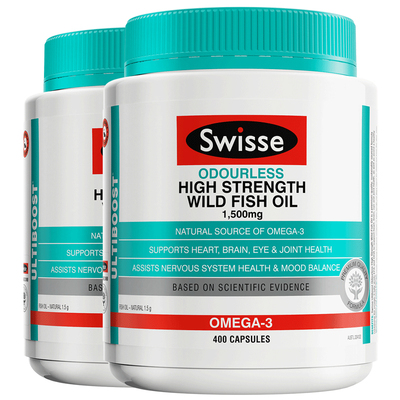 swisse深海鱼油高含量软胶囊400粒*2瓶