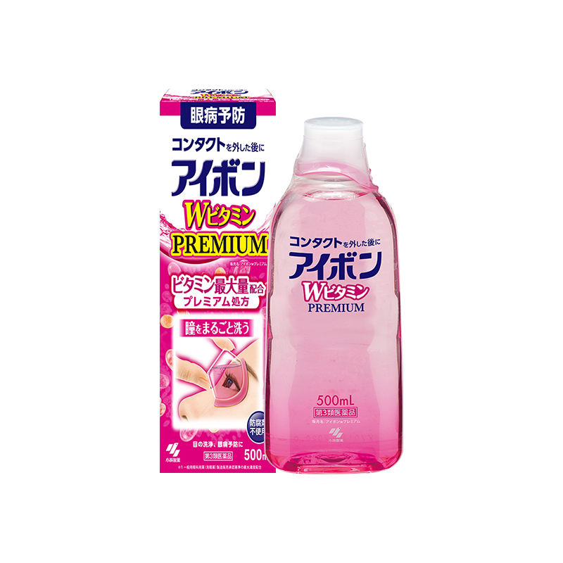 小林制药景甜同款日本洗眼液3-4度粉红色清凉维他命型进口500ml
