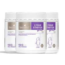 Australian bio island childrens baby and adolescents gold supplement 1 section 150g*3 lysine growth supplement