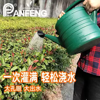 Thickened plastic large-capacity sprinkling kettle for vegetable household watering kettle gardening tools vegetable garden drenching water bottle watering pot