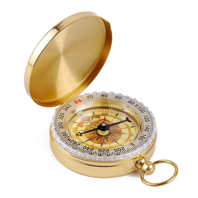 G50 Pure Copper Flip Guidelines for Pixeling Outdoor Multifunctional Metal Guide Passion with Night Light Watch Table Two -Celery Gift