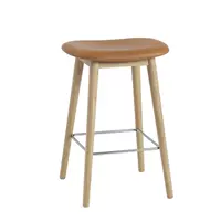 Бревенчатый деревянный цвет высота сидения 60 коричневая кожа