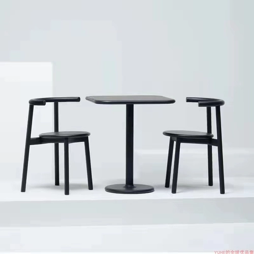 Современный стульчик для кормления из натурального дерева для домашнего использования для отдыха, скандинавский стиль