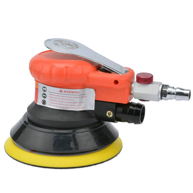 Wave Shield with vacuum type 125mm air-operated sand grinding 5 inch disc type pneumatic polishing machine Sanding paper machine BD0128
