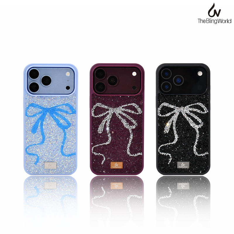 The Bling World Full Diamond Ribbon Bow Design Is Suitable for iPhone 18 Pro Max, Light Luxury High-End 17 Pro Anti-Drop Full-Cover Phone Case, Black The Bling World Full Diamond Ribbon Bow Design Is Suitable for iPhone 18 Pro Max, Light Luxury High-End 17 Pro Anti-Drop Full-Cover Phone Case, Black