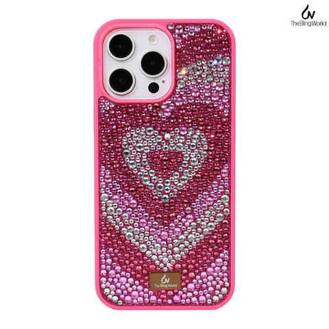 The Bling World Glitter Rhinestone Sparkle Minimalist Gradient iPhone Case