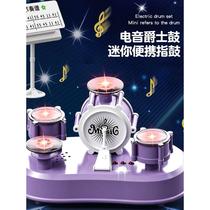 Childrens electric creative finger touch mini drum set percussion instrument jazz drum music early education toy gift