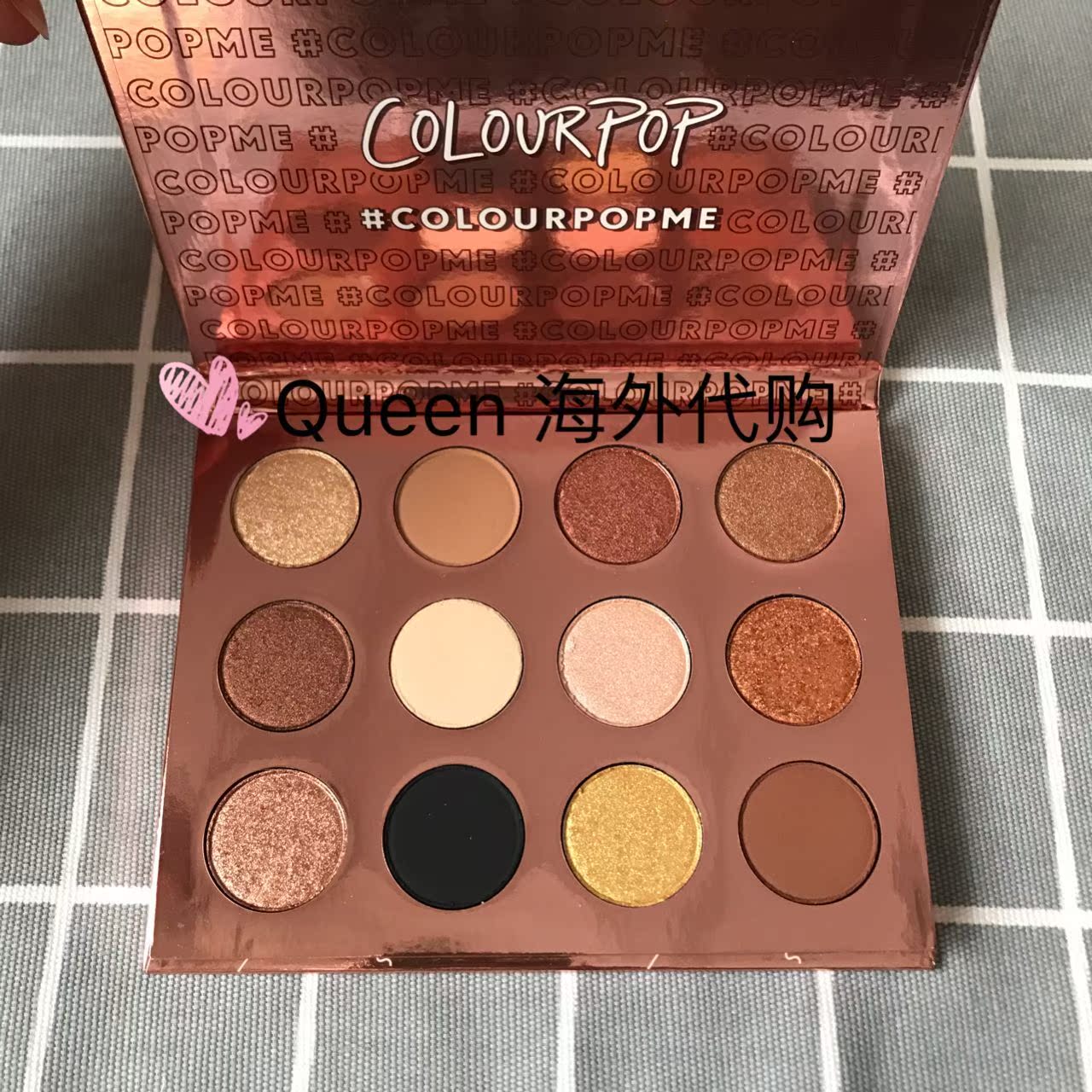 Colourpop thẻ màu bong bóng colorpop tăng vàng địa phương phấn mắt tôi nghĩ rằng tôi yêu bạn phấn mắt