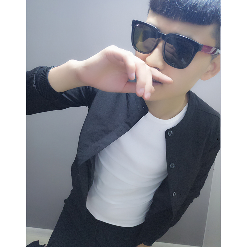 New jacket men's fast hand red net red with the same trend personality slim social spirit guy jacket jacket