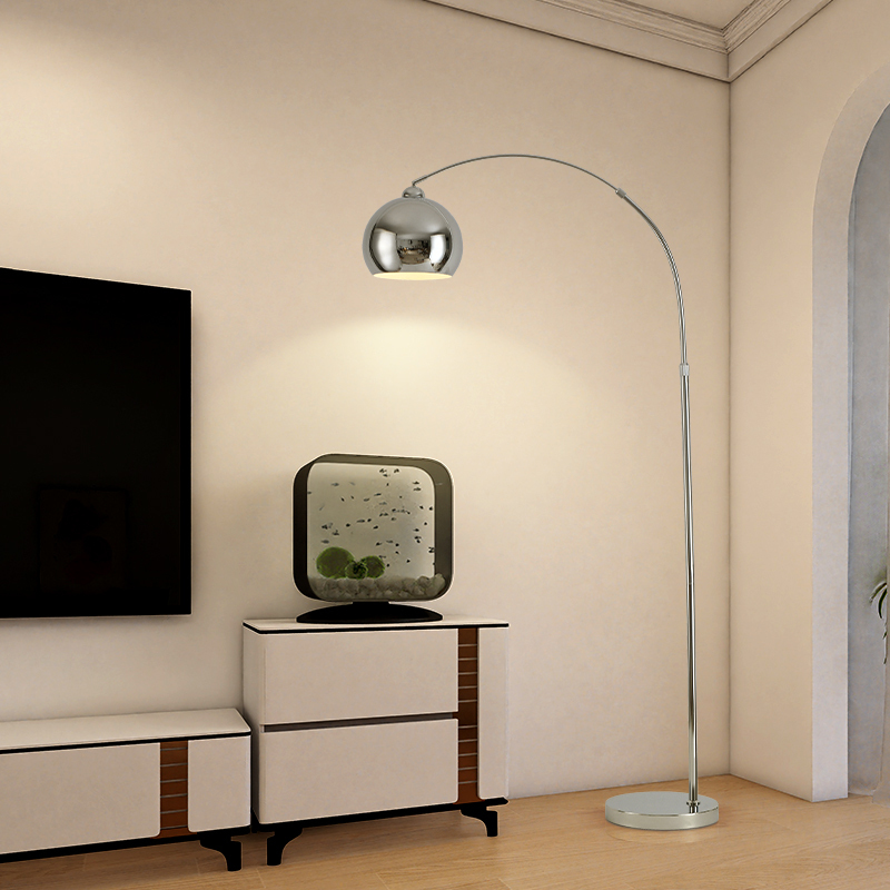 Nordic Light Luxury Fishing Lamp Living Room Floor Lamp Modern Design High-End Eye Protection Bedroom Study Sofa Standing Lamp