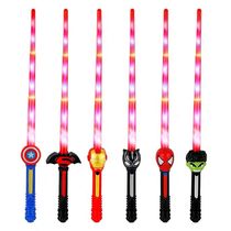 Children stretch flash stick toy sword Avengers Alliance 4 glowing children laser sword boy glowing sword