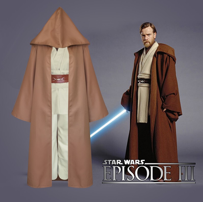 Star Wars Cosplay Costume in Stock Jedi Knight Robe Cloak Star Wars Halloween Christmas Performance Cosplay