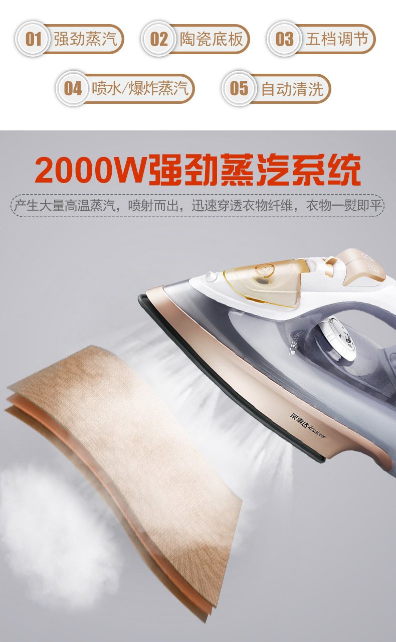 bàn là cây hơi nước Rongshida điện sắt hơi nước gia đình mini treo máy nóng nhỏ sắt điện điện sắt nhỏ sắt nóng bàn là hơi nước cầm tay philip