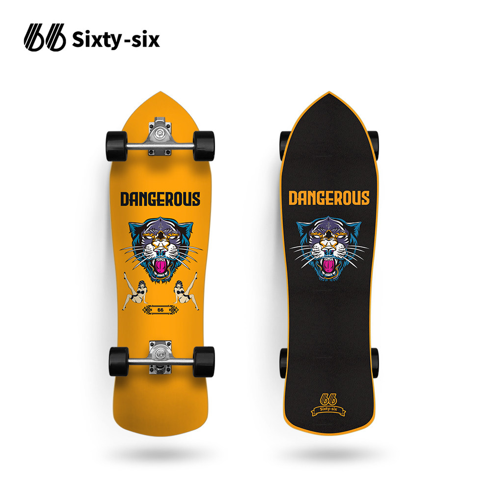 Sixty-six66 Tiger 34in large size pu bridge surf ski adult beginner practice land surfboard