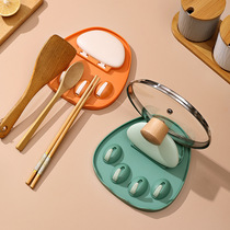 Kitchen pot cover rack wall storage rack countertop multifunctional adhesive hook Spatula drain rack soup spoon bracket