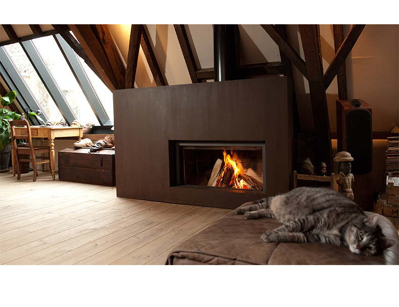 Stûv 21 Chimenea de leña, empotrable, de una cara — Detalles del producto 20