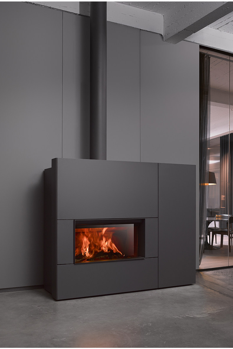 Stûv 21 Chimenea de leña, empotrable, de una cara — Detalles del producto 10