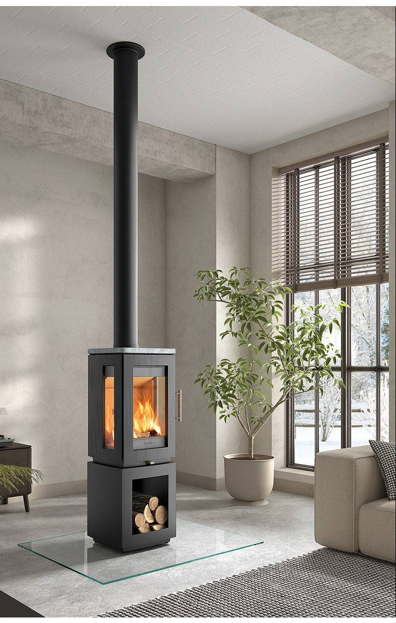 Hergom GLOW Chimenea de leña, independiente — Detalles del producto 23
