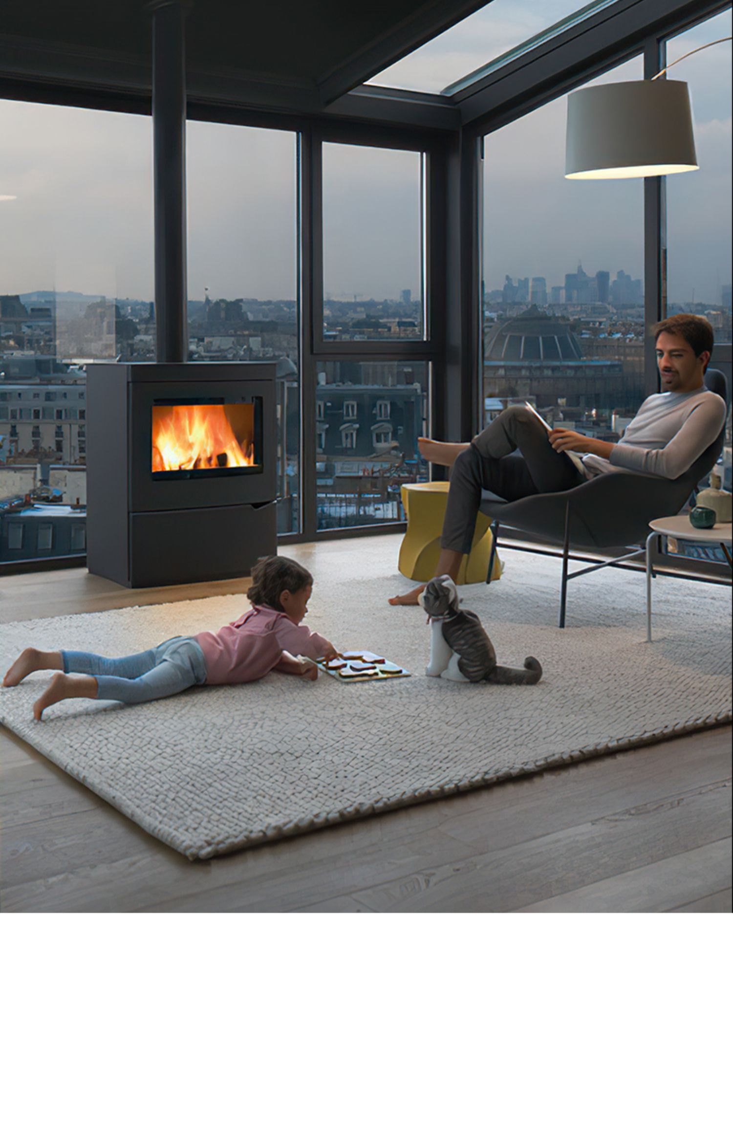 Palazzetti NICOLE Chimenea de leña, independiente — Detalles del producto 17