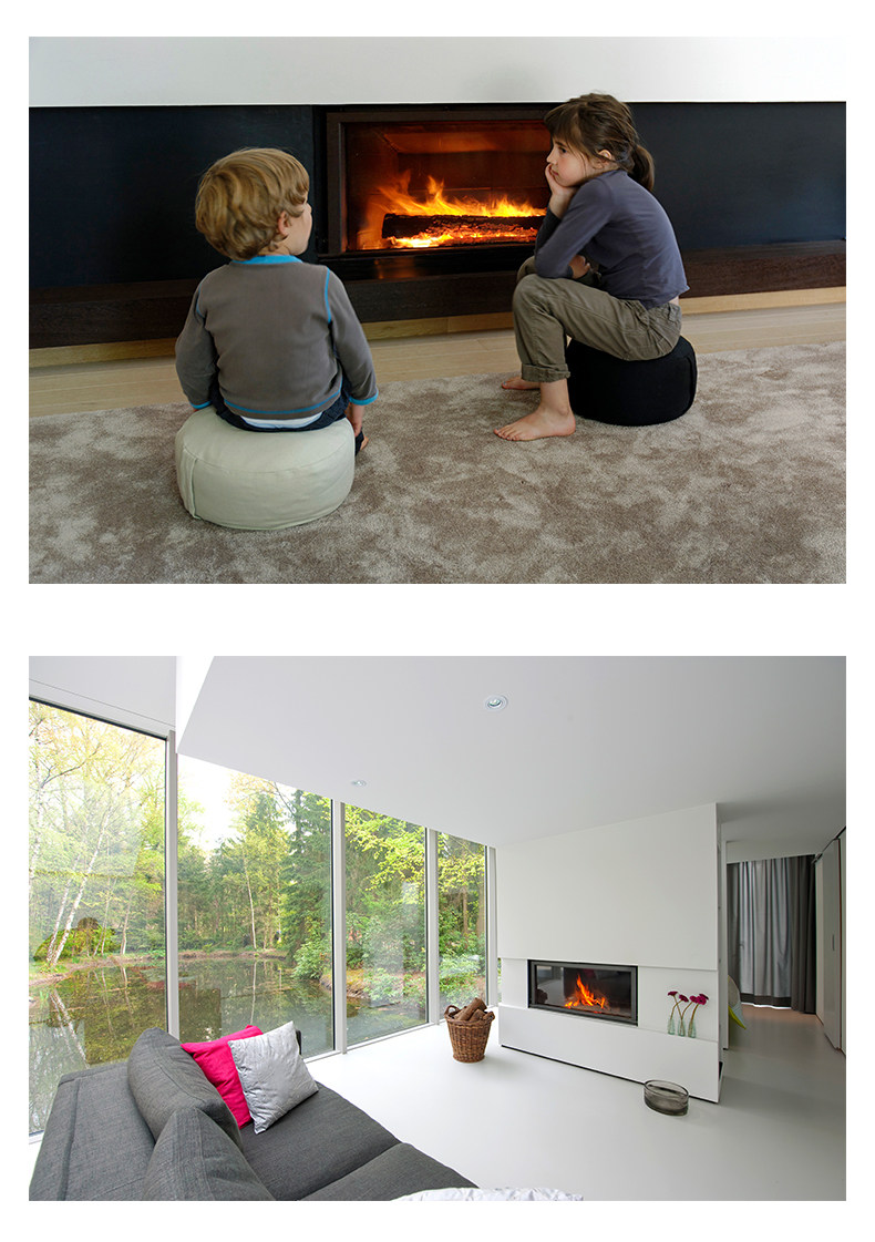 Stûv 21 Chimenea de leña, empotrable, de una cara — Detalles del producto 12