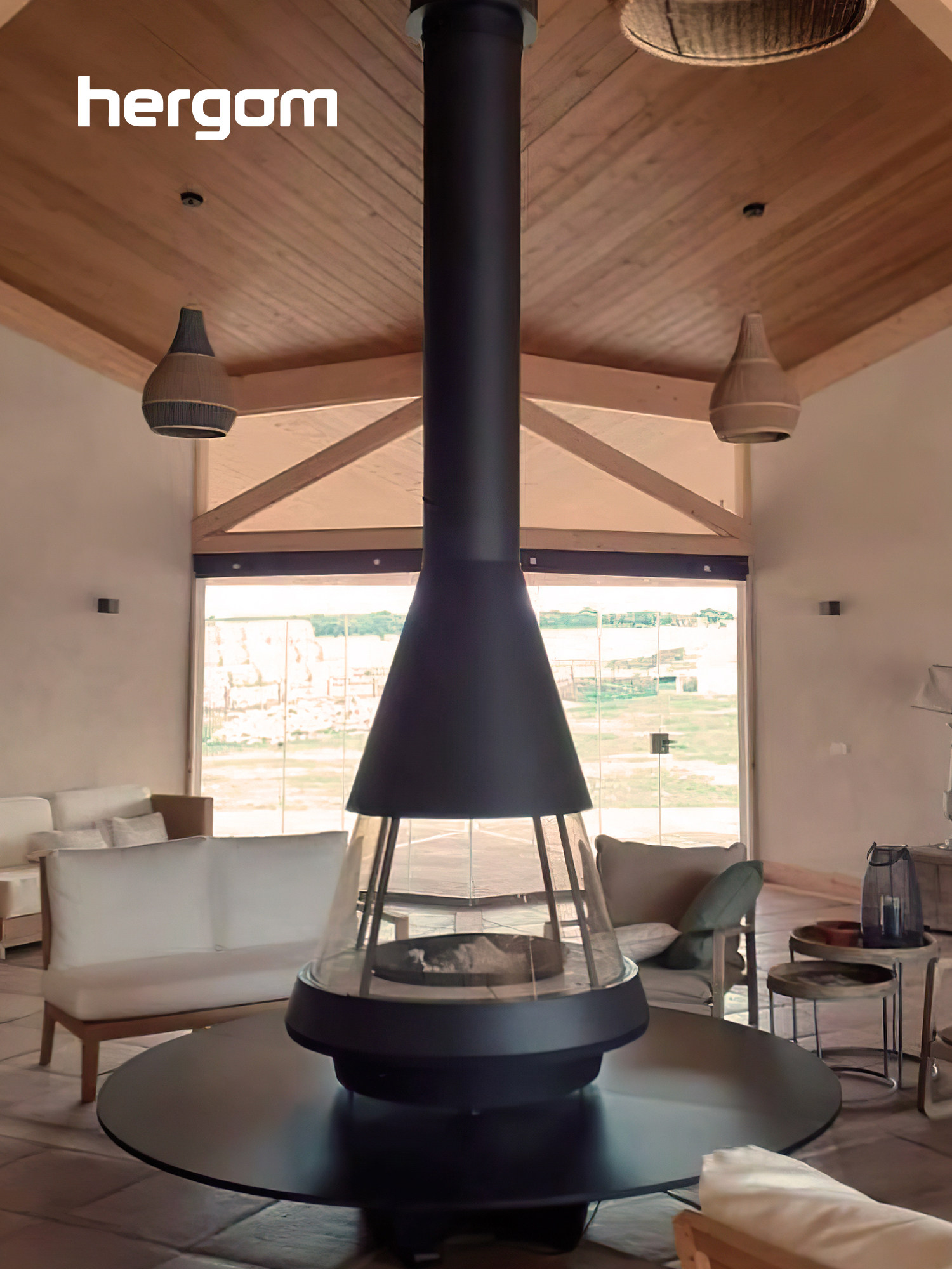 Hergom MALLORCA Wood-Burning Fireplace 3