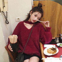 2020 new spring autumn and winter loose lazy wind top sweater womens autumn and winter wear retro Japanese cocoon pullover