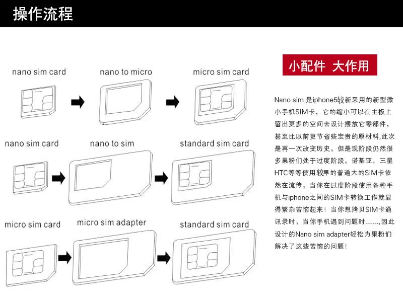 Adaptateur pour cartes SIM - Ref 310616 Image 4