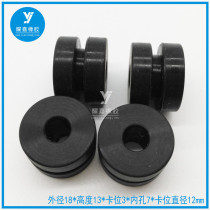 Coil 18*13 Transparent Coil Black Rubber Wire Protective Coil Cover Case Power Box Protective Sheath