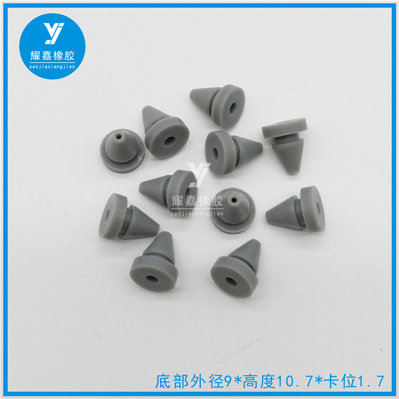 Manufacturer supply Silicone Anti-Collision Nail Elevator Door Anticollision Rubber Stopper Hardware Anti-Dust Crash-proof Nail 10 * 9 grey glue nail