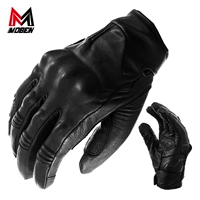 Mobang MOBEN-TOOM retro xe máy cưỡi hiệp sĩ da găng tay da cừu chạm điện thoại di động - Xe máy Rider thiết bị găng tay lái xe máy