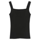 Navel exposed knitted camisole women's summer outer wear slimming inner layering shirt short ice silk sleeveless top