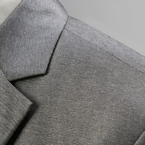 君翅鸟 Демисезонный глянцевый комплект, серебристо-серое свадебное платье, облегающий крой, 3 предмета