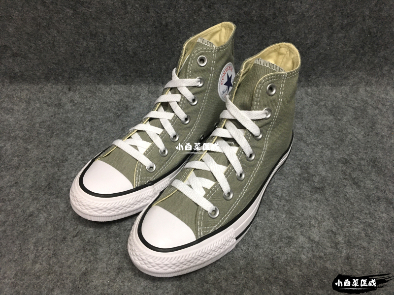 [In-Stock Items Available for Immediate Purchase] Converse Light Army Green Canvas High-Top All Star 159562