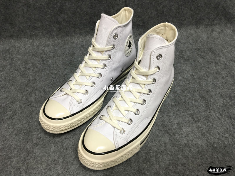 【In-Stock Items Available for Immediate Purchase】Converse Classic Pure White 1970S Triple Star Logo High-Top Leather 167064 【In-Stock Items Available for Immediate Purchase】Converse Classic Pure White 1970S Triple Star Logo High-Top Leather 167064