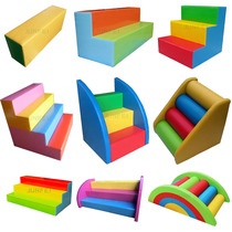 Software stairs childrens ball pool step ladder naughty castle steps round ladder two-step ladder three-step ladder trampoline staircase one-step ladder