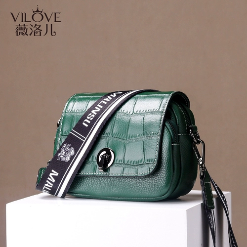 Небольшая сумка, сумка через плечо, сумка для телефона, в корейском стиле, из натуральной кожи, в западном стиле